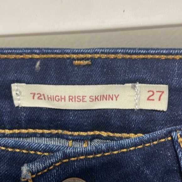 Women’s Levi’s 721 High Rise Skinny Size 27 - Picture 4 of 4